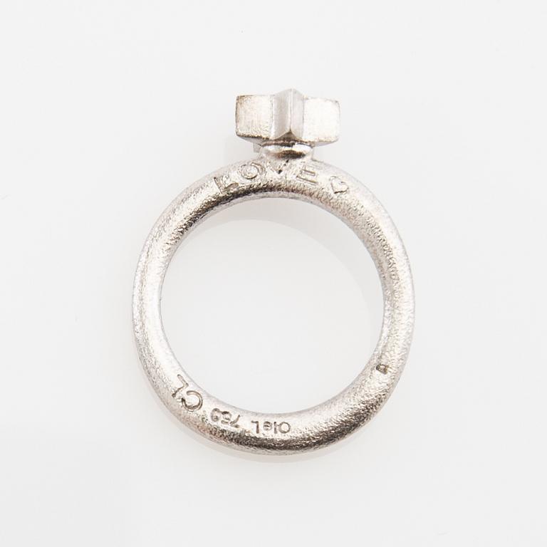 Ole Lynggaard, Ring, "Love", 18k white gold set with brilliant-cut diamonds, design by Charlotte Lynggaard.