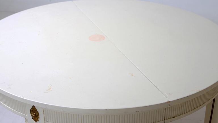 MATSALSMÖBLEMANG, 6 delar, gustaviansk stil, 1900-talets mitt.