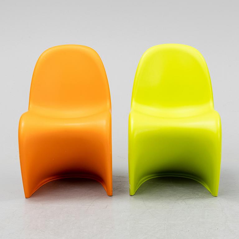 Verner Panton, a pair of "Panton Junior" children's chairs for Vitra.