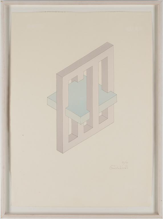 OSCAR REUTERSWÄRD, litograph, signed and numbered 58/99.