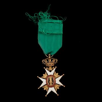 ORDENSTECKEN, 18 k Guld, Vasaorden, vikt ca 18g.