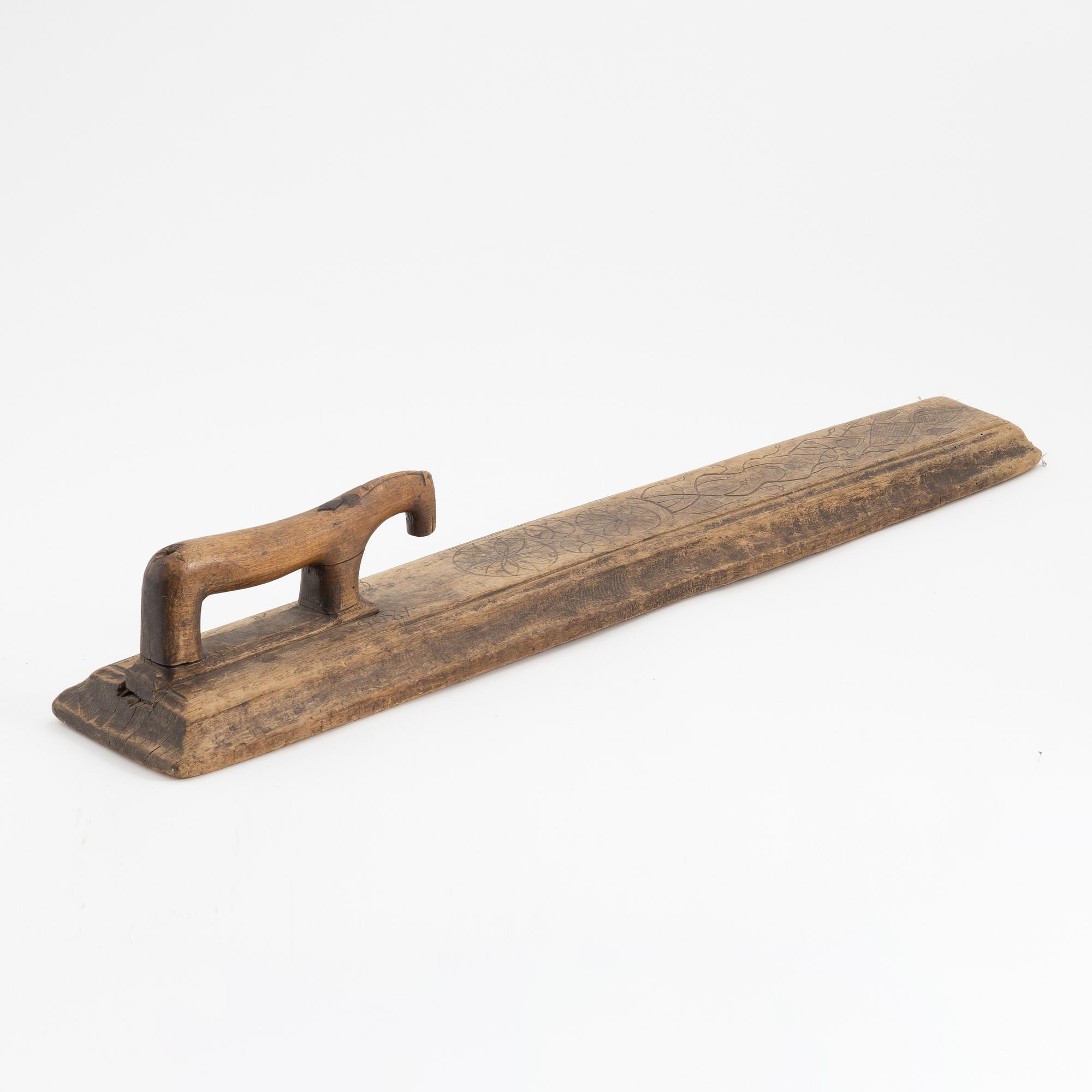A set of four pieces of Swedish provincial handicraft, 19th century.