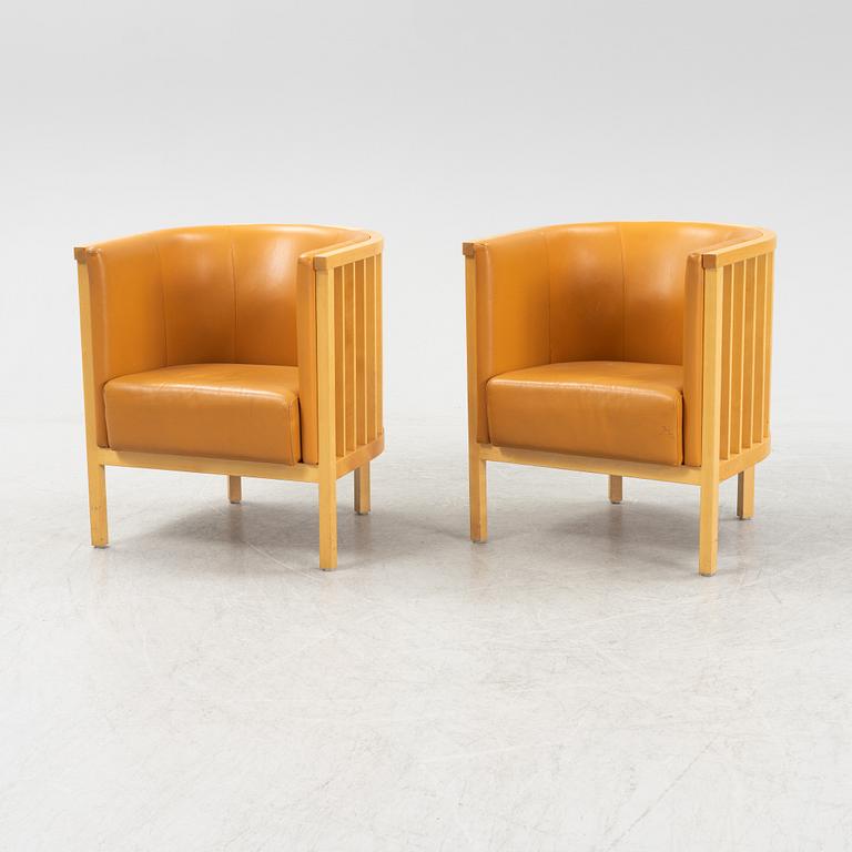 Åke Axelsson, a pair of 'Neptunus' armchairs for Galleri Stolen, late 20th century.