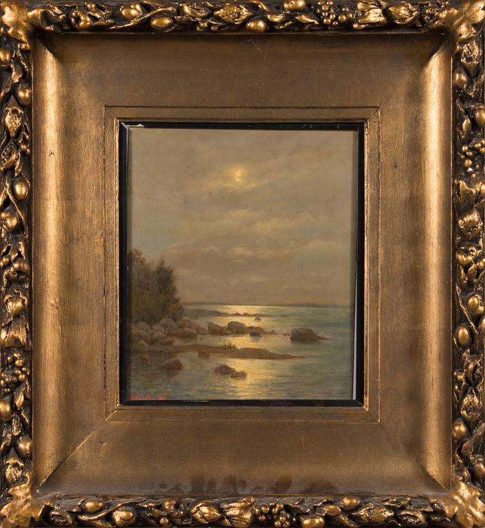 Oscar Kleineh, oil on canvaspanel, signed and dated -85.