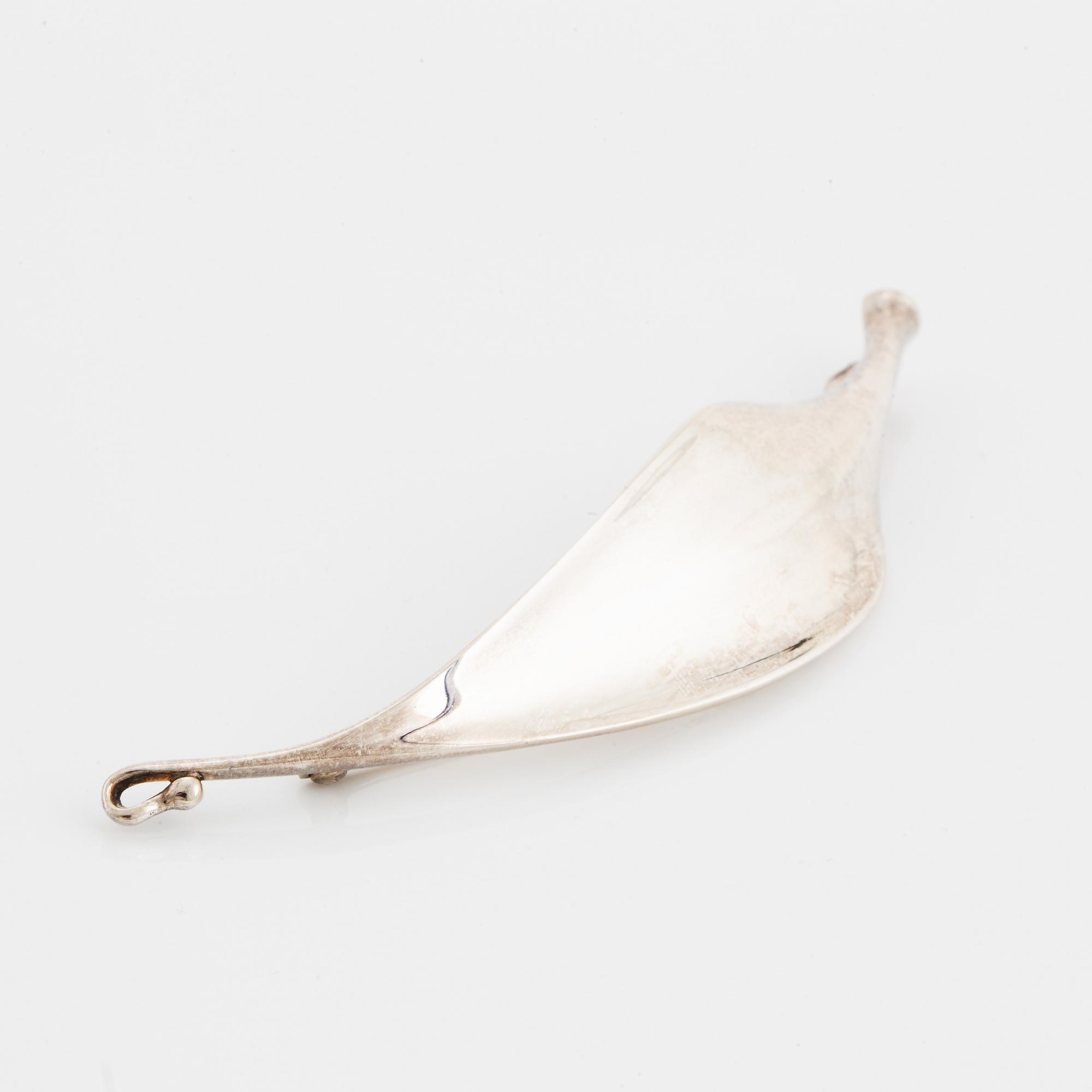 Vivianna Torun Bülow-Hübe, brosch, sterlingsilver, Georg Jensen.