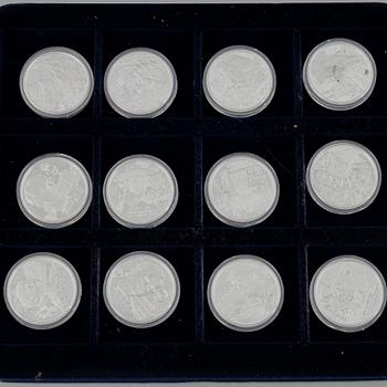 28 silver medals, 'Regents of Sweden'.