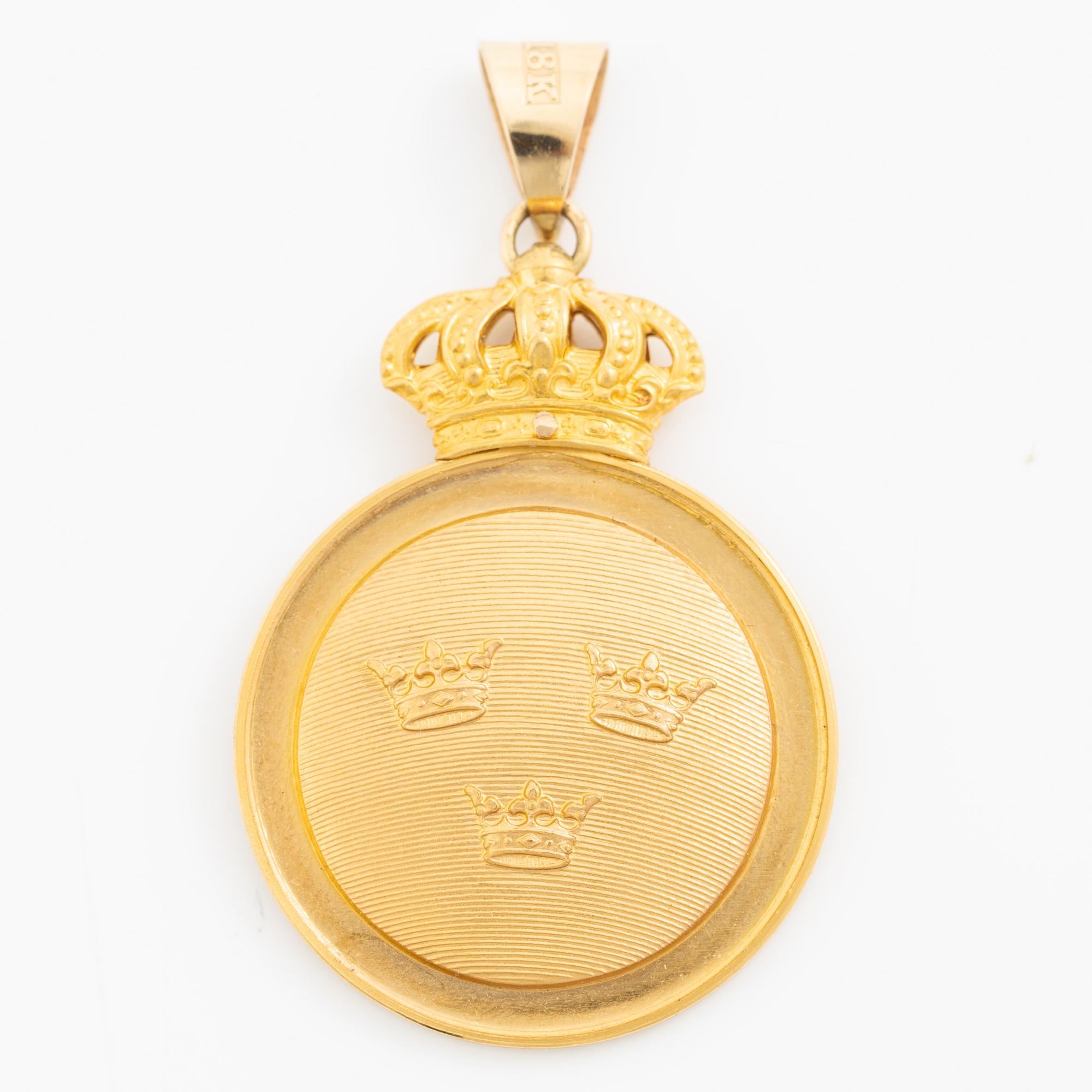 Vasamedaljen, i guld, 5:e storleken, MJV 1960.