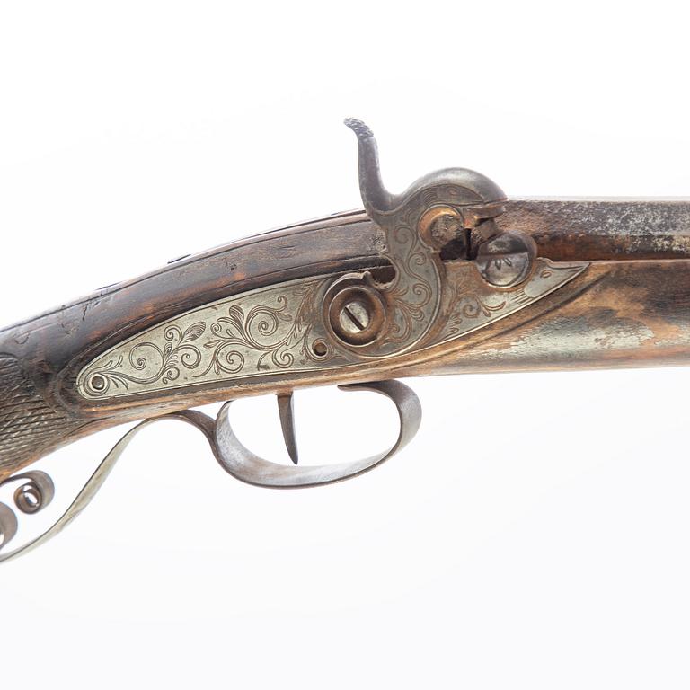 Percussion rifle, for hunting, second half of the 19th century.