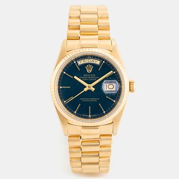 33. Rolex, Day-Date, "No Lume Hands", ca 1989.