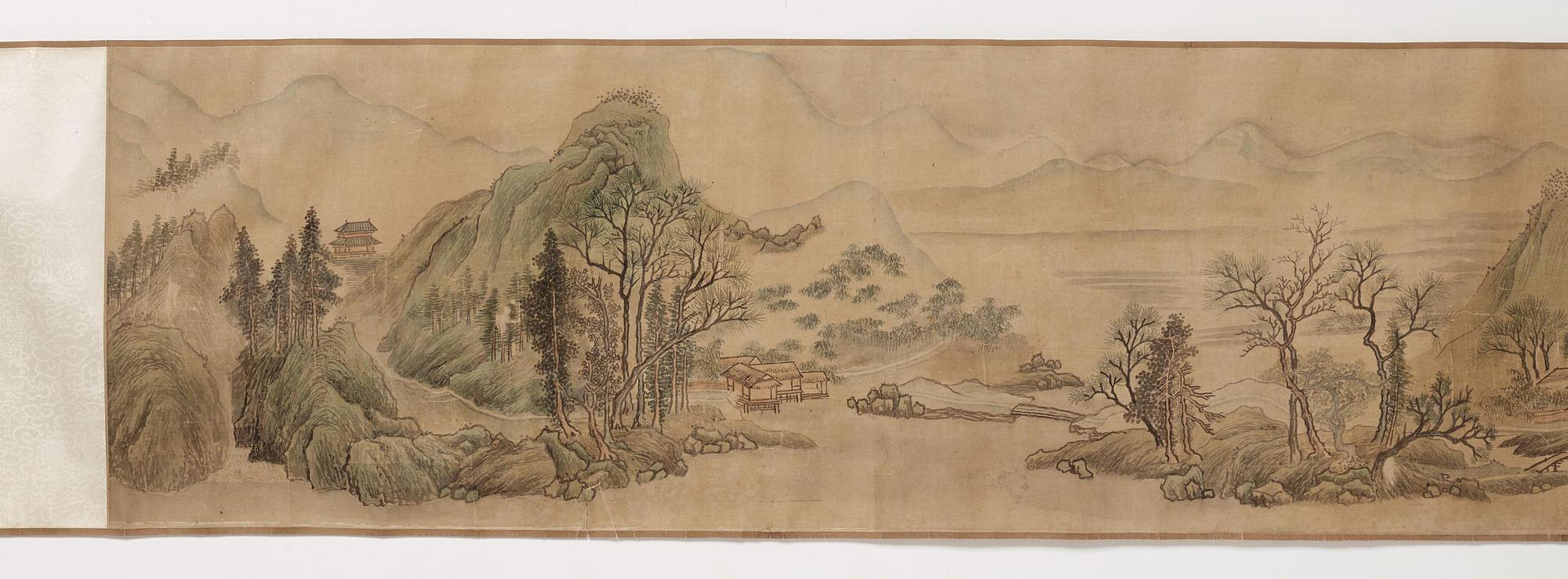 Yun Shouping (Nantian), attributed to, A Chinese scroll painting, attributed to Yun Shouping,  惲壽平; 1633 – 1690).