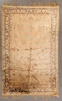 A semiantique/antique West Anatolia silk rug ca 180 x 120 cm.