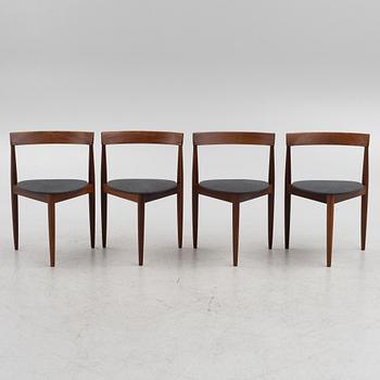 Hans Olsen, dining table and chairs, 4 pcs, Frem Røjle, Denmark, 1950s.