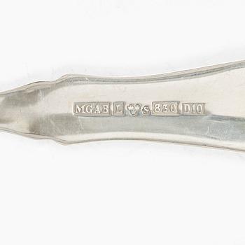 Eric Löfman, a 19-piece silver flat ware set, "Uppsala", MGAB, Lidköping, Sweden, 1978-80.