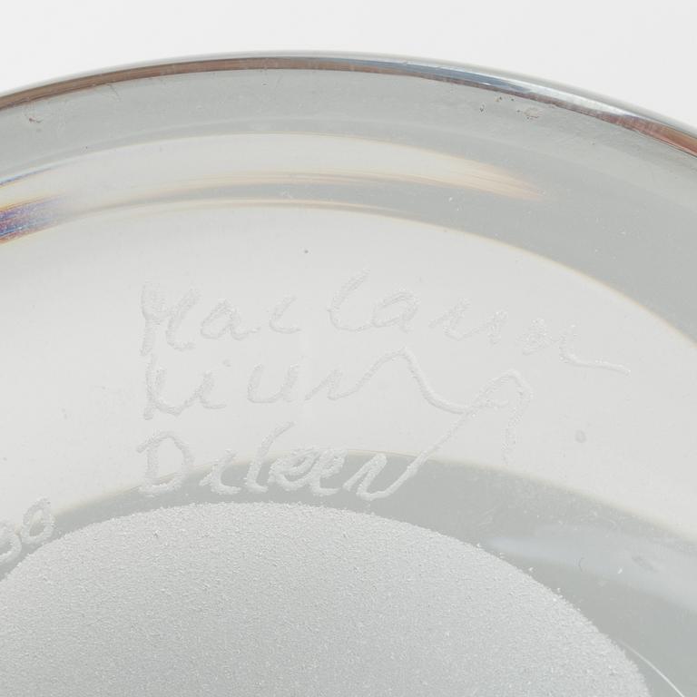 Marianne Lindberg De Geer, a glass vase, Kosta Boda, ed. 8/30.