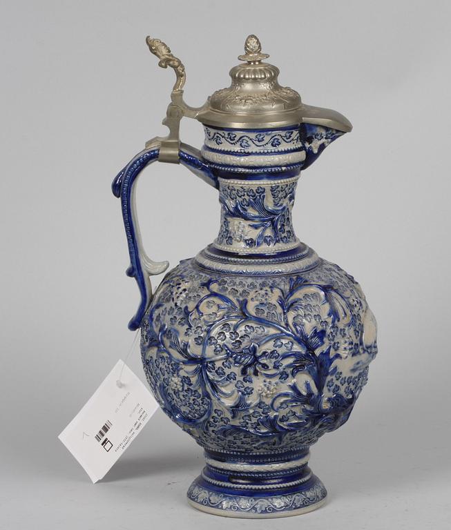 KANNA, keramik samt tenn. 1800-talets slut.