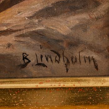 BERNDT LINDHOLM, olja på duk, signerad.