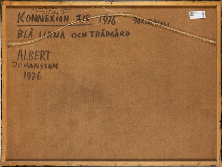 Albert Johansson, "Konnexion 218" (Blå urna och trädgård).