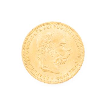 Gold coin, Austria-Hungary, 20 Corona, 1894.