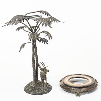 A table centerpiece, silver-plated, AG Dufva, circa 1900.