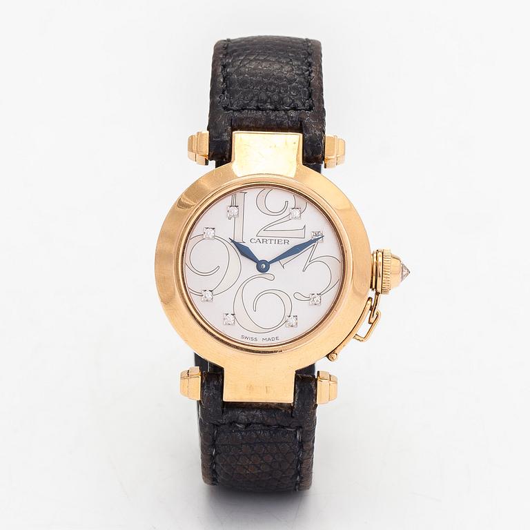 Cartier, Pasha, wristwatch, 32 mm.