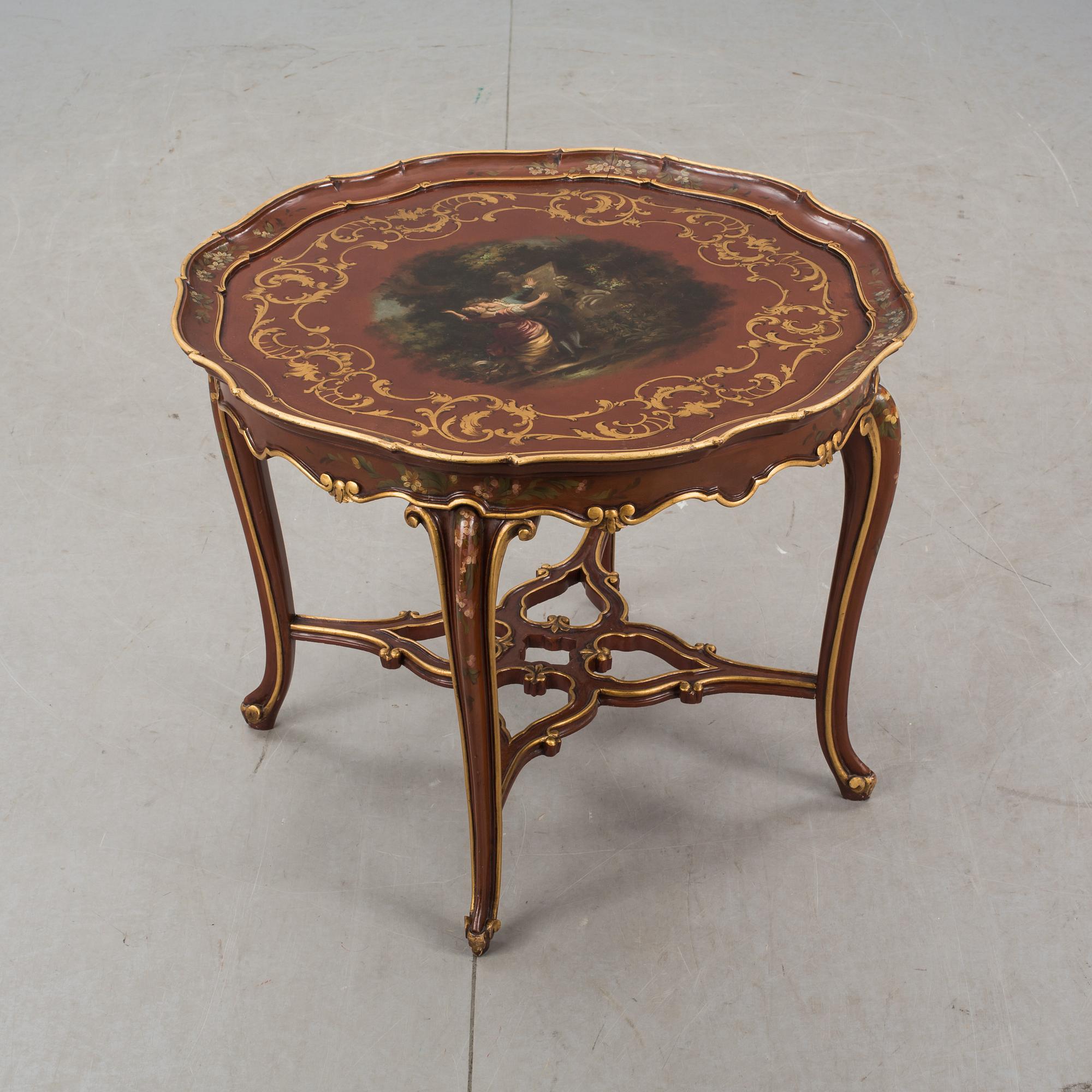 SOFFBORD, rokokostil. 1900-tal.