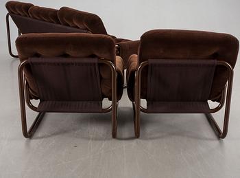 SOFFGRUPP, 4 delar, troligen IKEA 1970-tal.