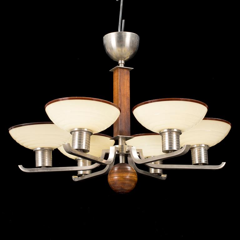 TAKLAMPA, art deco, 1930-tal. Höjd ca 42,5 cm.