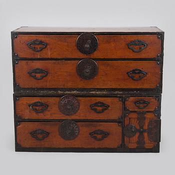 A Corean chest of drawers, mid-20th century.