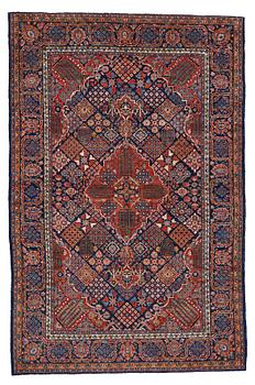 274. A RUG, a semi-antique Kashan probably, ca 200 x 133 cm.