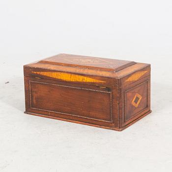 An 18th century mahogany box.