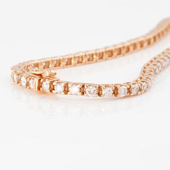 ARMBAND, sk tennisarmband, med briljantslipade diamanter, ca 2.10 ct.