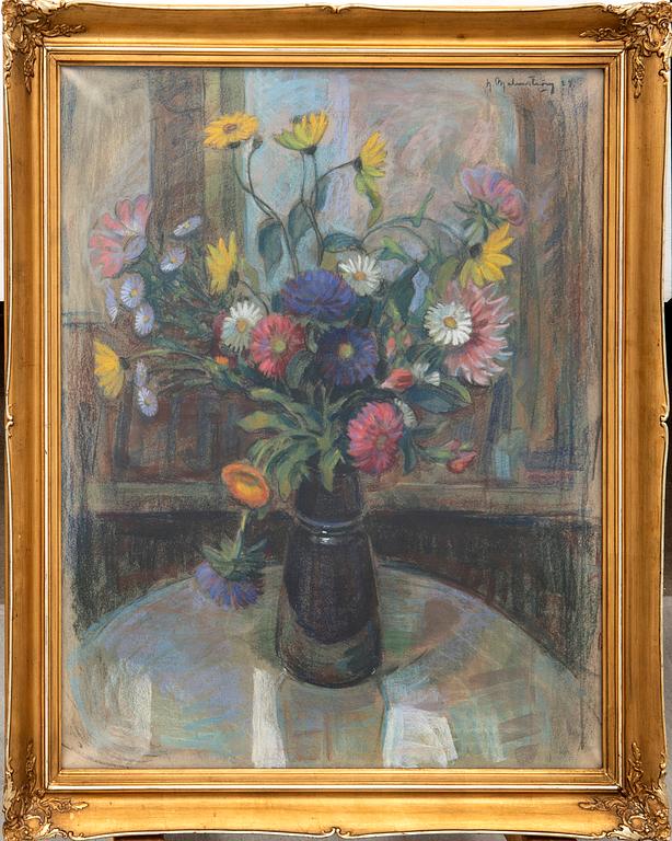 Henning Malmström, Flower still life, 1924.