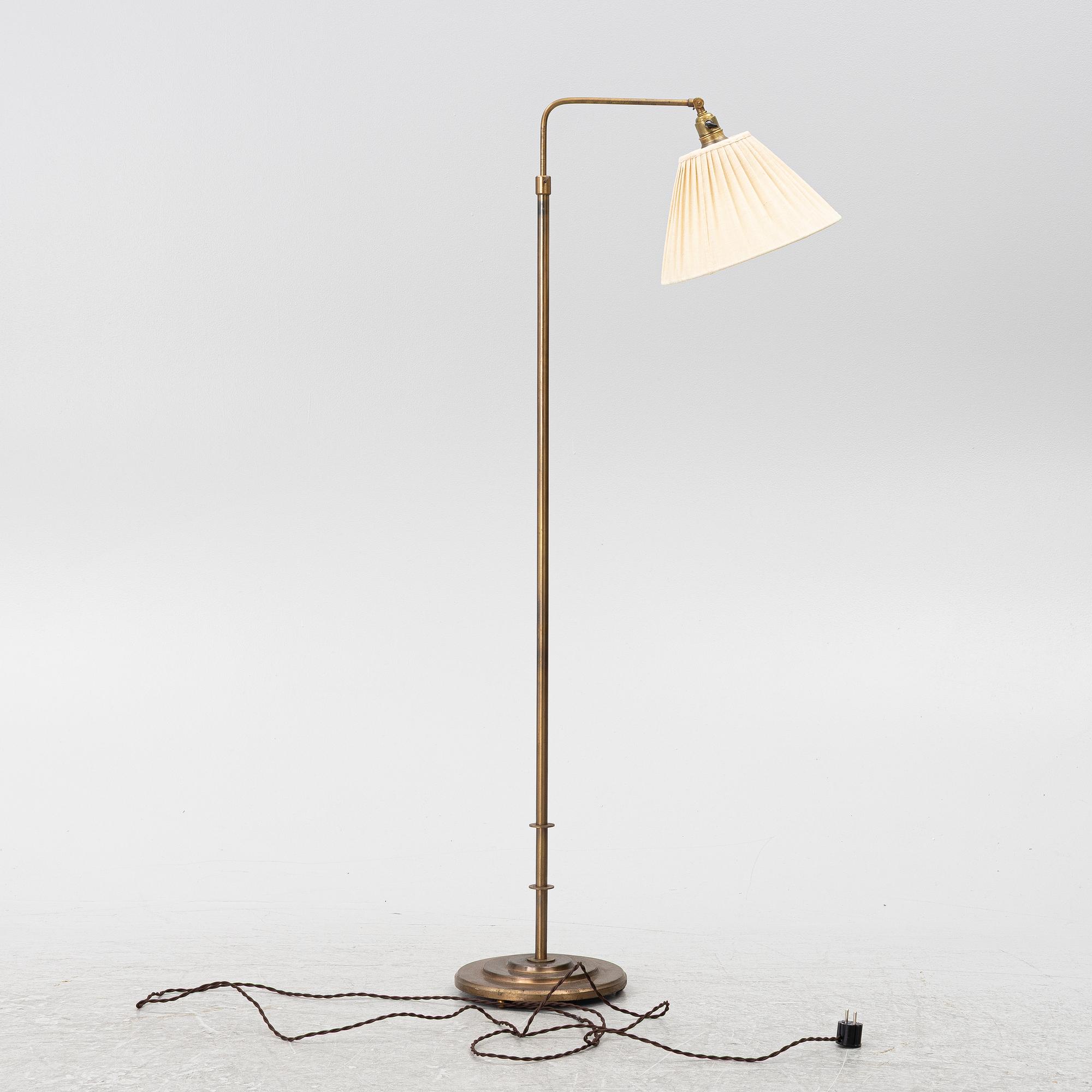 Golvlampa, funkis, 1930-tal.