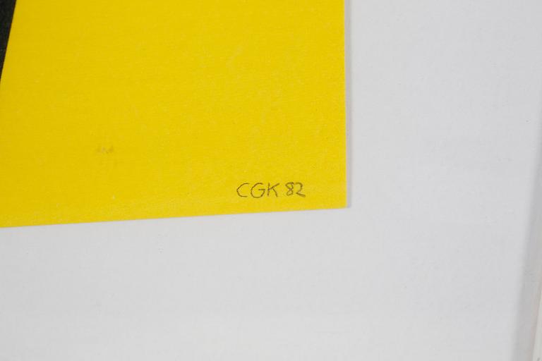 C GÖRAN KARLSSON, färgserigrafi, signerad CGK och daterad -82.