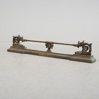 A 19th century bronze fire stand.