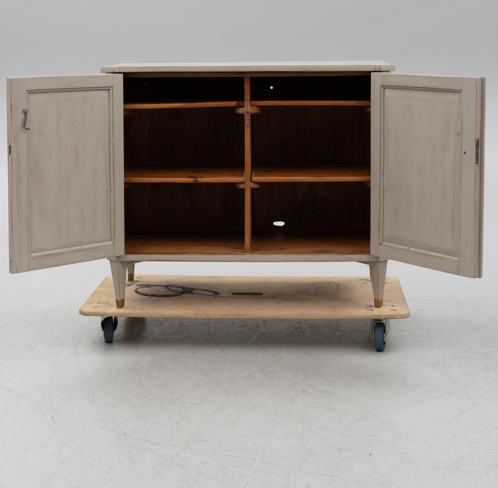 A Gustavian style sideboard, late 19th Century.