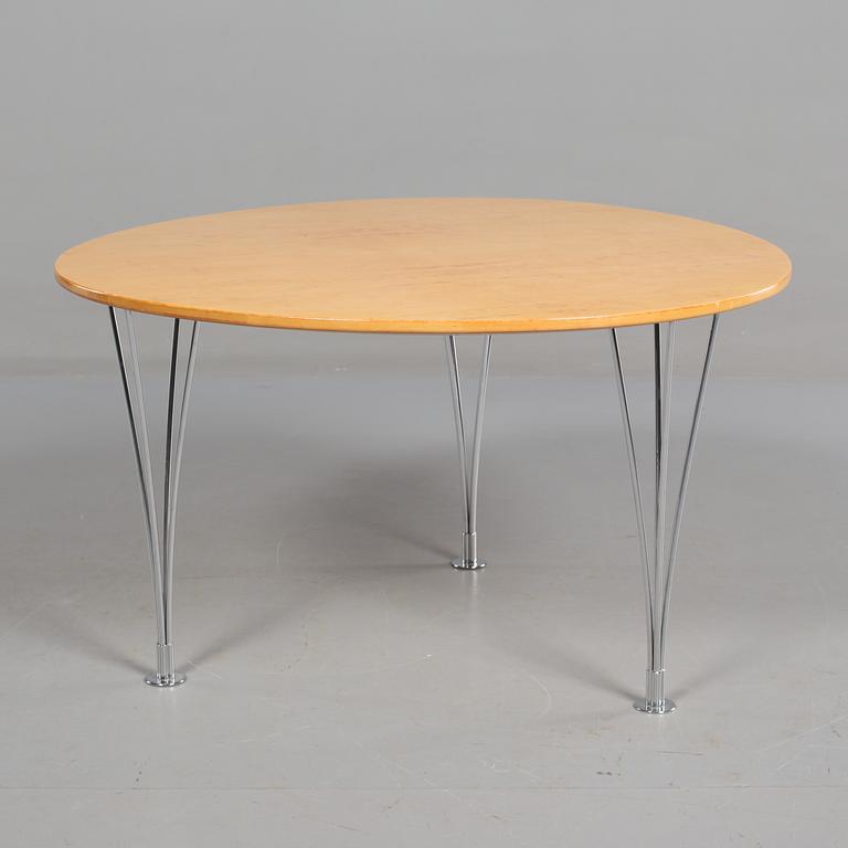 SOFFBORD, "Trisuperellips", Bruno Mathsson & Piet Hein, Mathsson International, formgivet 1964.