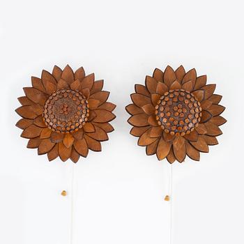 Vägglampor, ett par, Einar Karlsson, 1988-89.