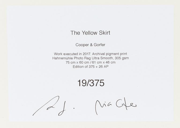 Cooper & Gorfer, "The Yellow Skirt" 2017.