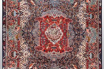Matta, Kashmar, signerad, ca 406 x 298 cm.