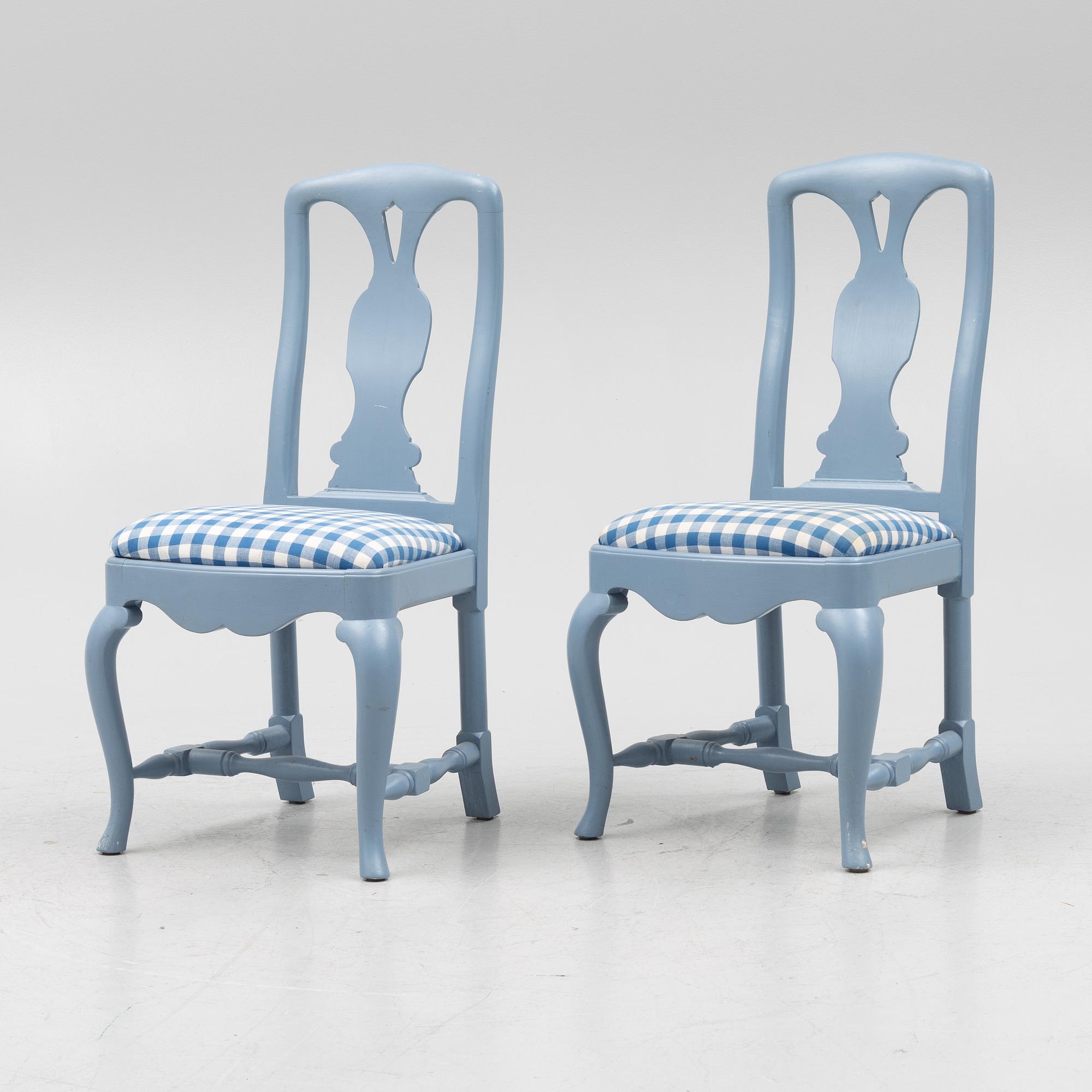 A five-piece Rococo style dining suite, circa 1900.