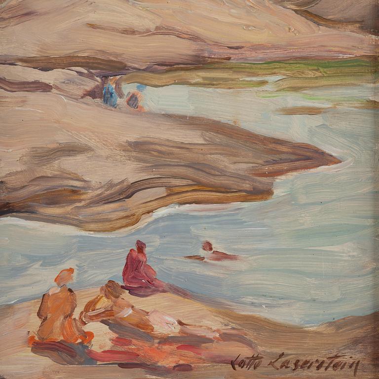 Lotte Laserstein, Bathing on the cliffs.