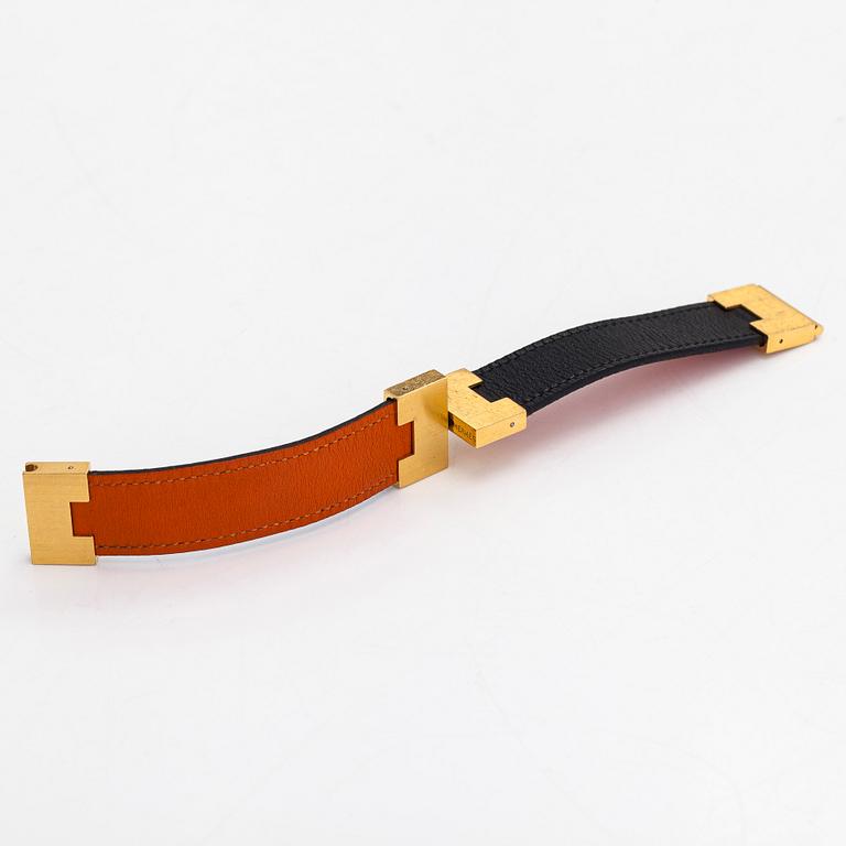 Hermès, a 'Lurie' leather bracelet.