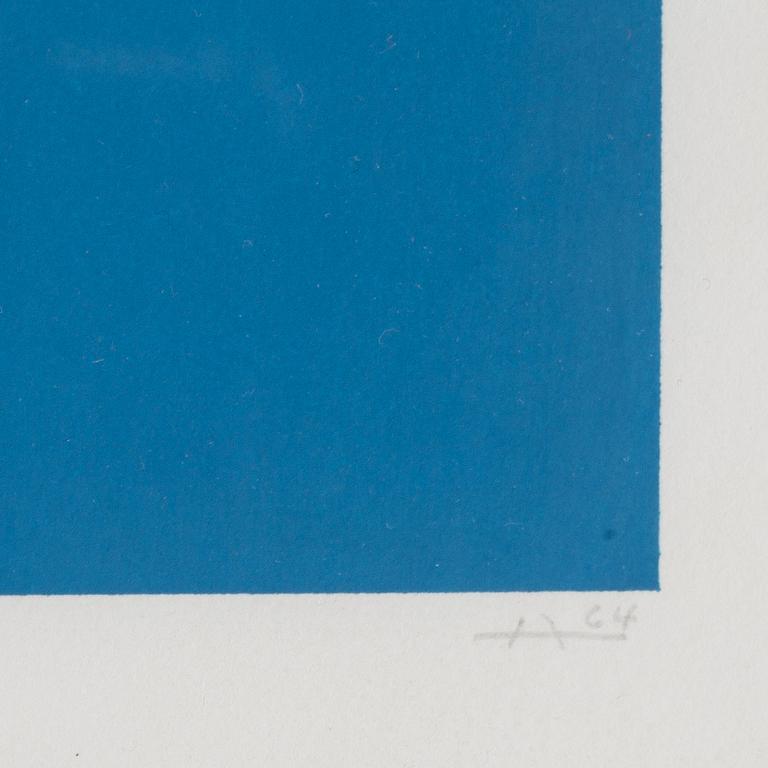 Josef Albers, silkscreen in colors, 1964, signed and numbered 20/125.
