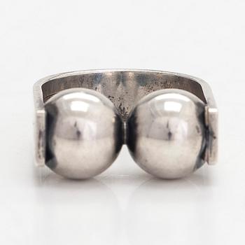 Elis Kauppi, ring, silver, Kupittaan Kulta, Åbo 1966.