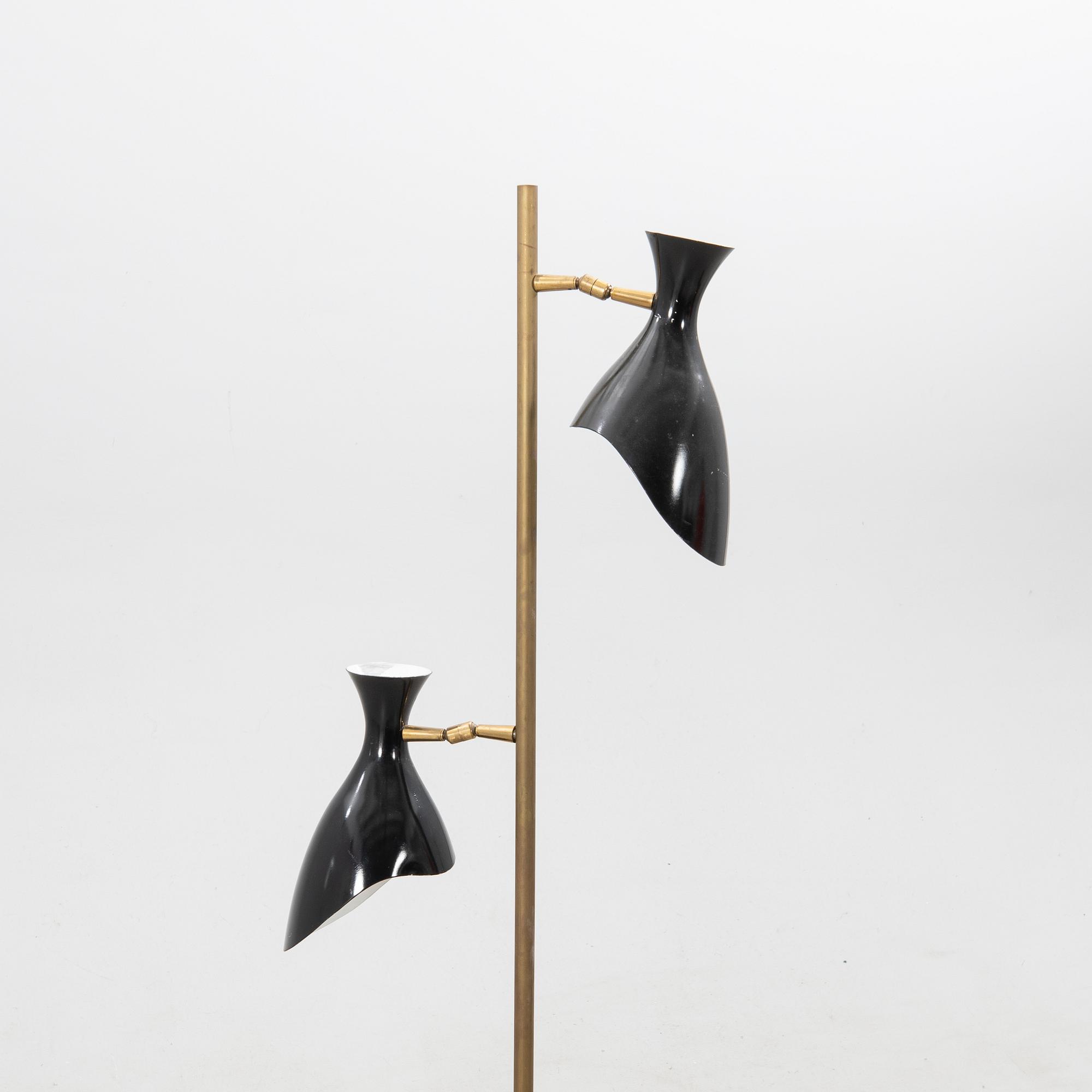 Golvlampa, 1900-talets mitt.