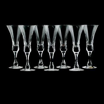 CHAMPAGNEGLAS, 7 st, "Prince", Göran Wärff, Kosta.