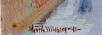 WIHLBORG, GERHARD, olja på papp-pannå, sign.