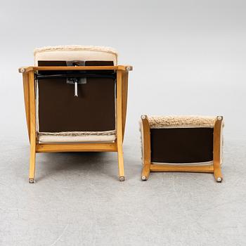A 'Delta Adventure' armchair with footstool, Brunstad AS, Norway.