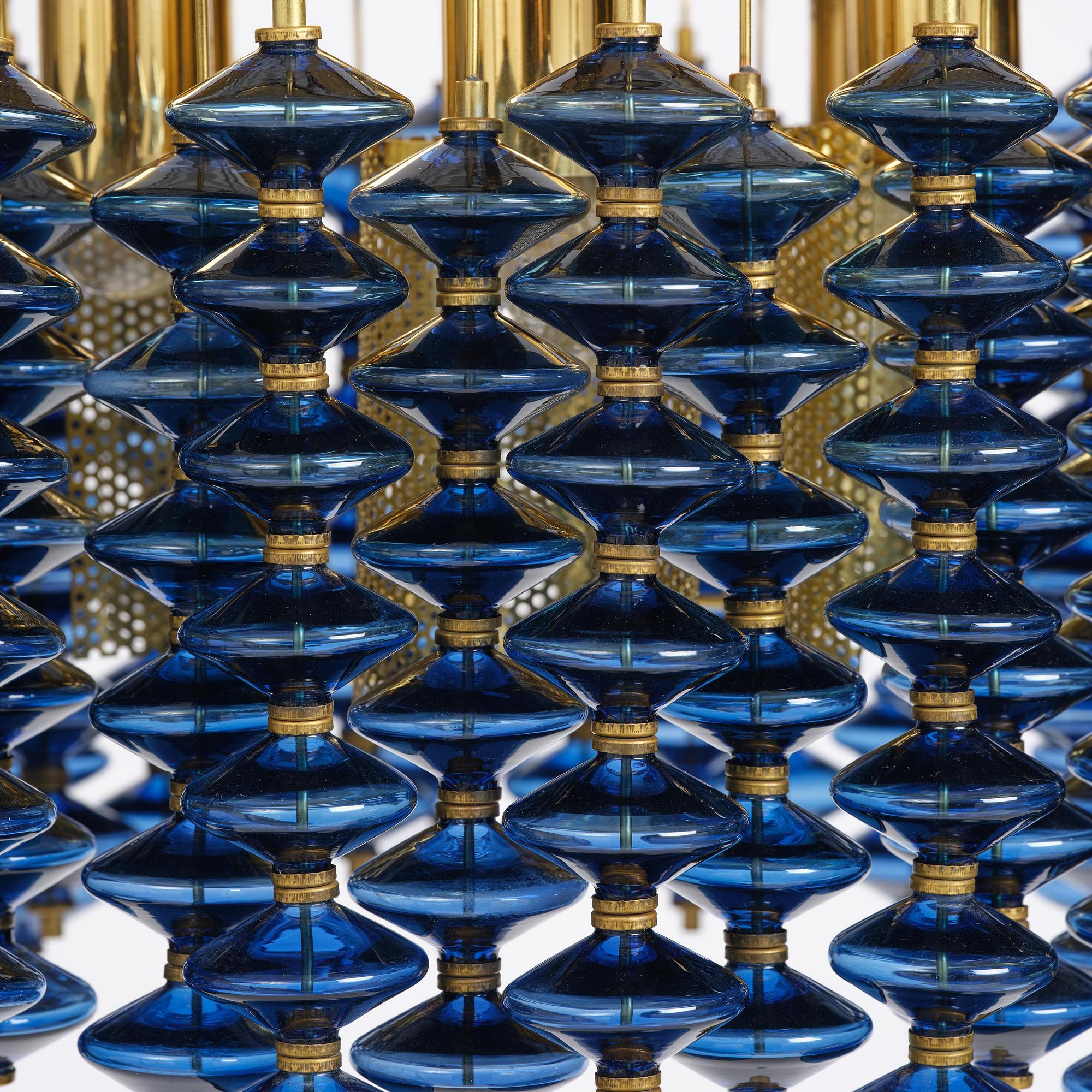 Hans-Agne Jakobsson, an "Estrella" ceiling lamp model T 580, Hans-Agne Jakobsson AB, Markaryd, 1960s-70s.